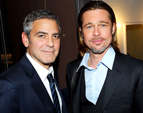 brad george La zia di George Clooney punta su Brad Pitt come testimone