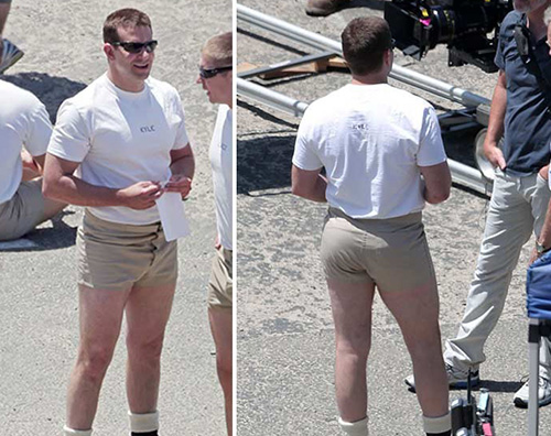 bradleygambine Bradley Cooper e i mini shorts sul set