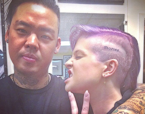 tatuaggio2 Tatuaggio sulla testa per Kelly Osbourne