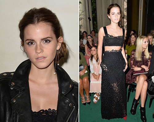 coveremmawatson Emma Watson alla sfilata di Valentino