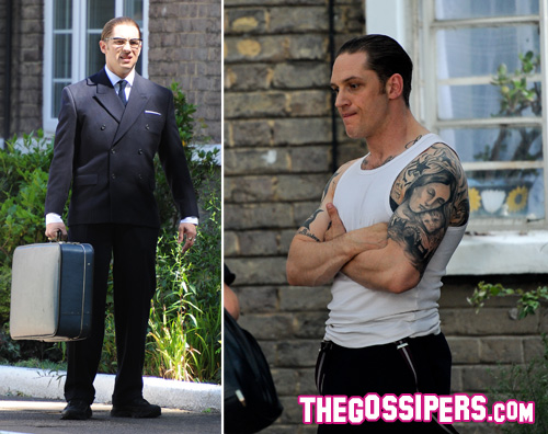 hardy2 Tom Hardy è un trasformista sul set di Legend