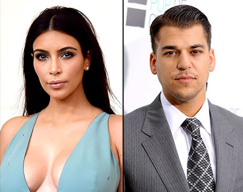 kim rob Aria tesa tra Kim Kardashian e il fratello Rob