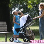 kingston e Gwen 150x150 Gwen Stefani a Londra con la famiglia