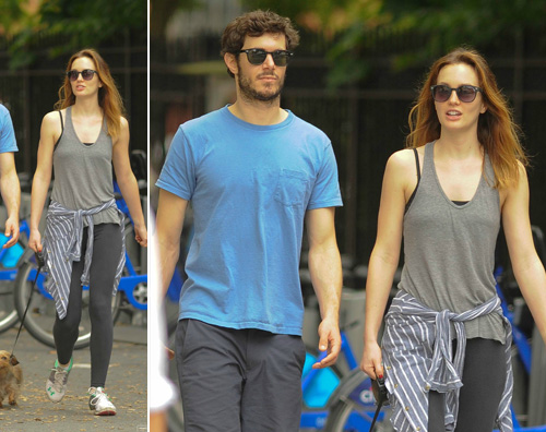 leighton adam Passeggiata a New York per Adam e Leighton