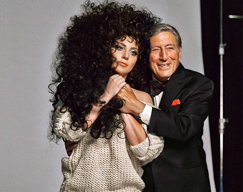 GagaBennett2 Lady Gaga e Tony Bennett nuovi volti di H&M