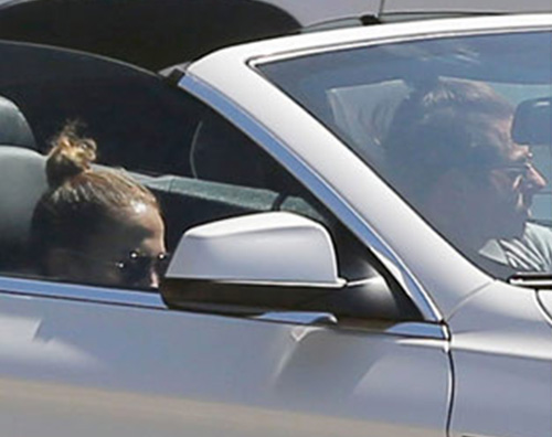 jennifer Jennifer Lopez e Casper Smart insieme in auto