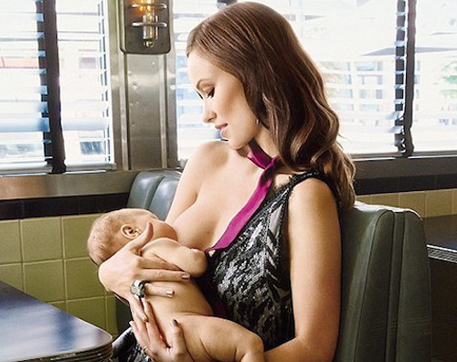 Olivia Wilde allatta il suo piccolo su Glamour olivia allatta Olivia Wilde allatta il suo piccolo su Glamour