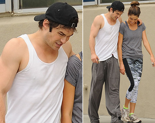 Ian1 Ian Somerhalder e Nikki Reed, workout time