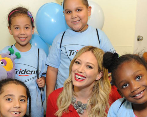 duff2 Hilary Duff per ligiene dentale dei bambini