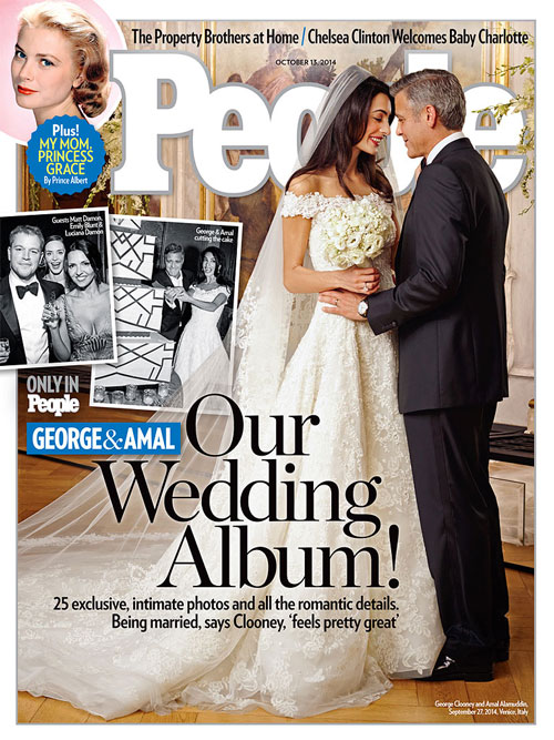 foto matrimonio Gaurda gli abiti di Amal e George Clooney