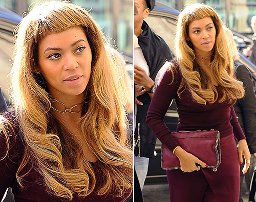Beyonce Beyoncè cambia look a Parigi