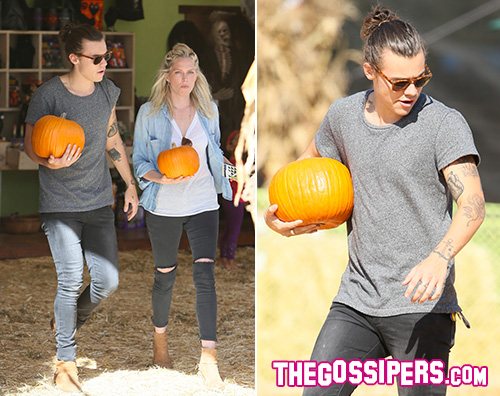 CoverStylws Harry Styles a caccia si zucche con Erin Foster