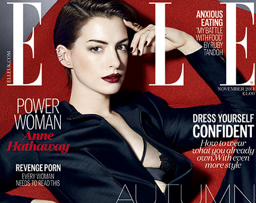 Elle Anne Hathaway parla della celebrità su Elle UK 