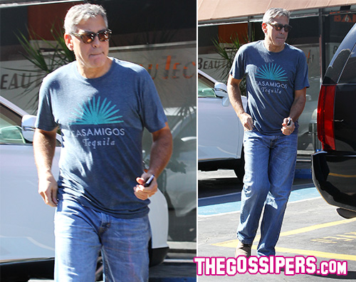 GerogeClooney George Clooney a Los Angeles senza Amal