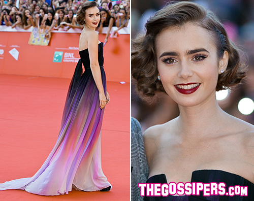 Lily Collins Lily Collins a Roma per #ScrivimiAncora