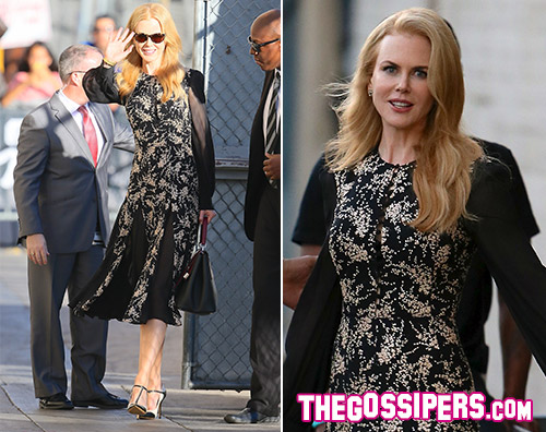 Nicole Kidman Nicole Kidman floreale per il Jimmy Kimmel Live