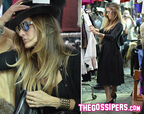 Sarah2 Shopping al mercato di Via Sannio per Sarah Jessica Parker