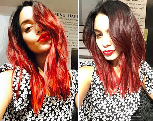 VanessaHudgens Vanessa Hudgens si fa rossa