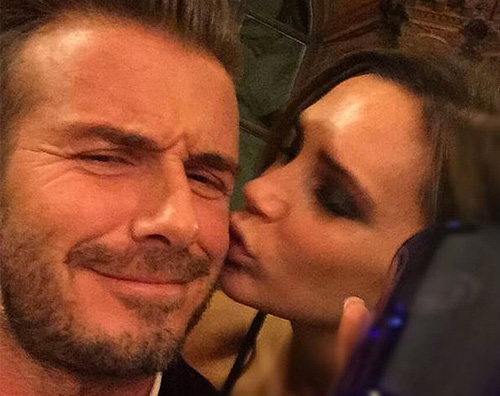 beckham Selfie di coppia per Victoria e David Beckham