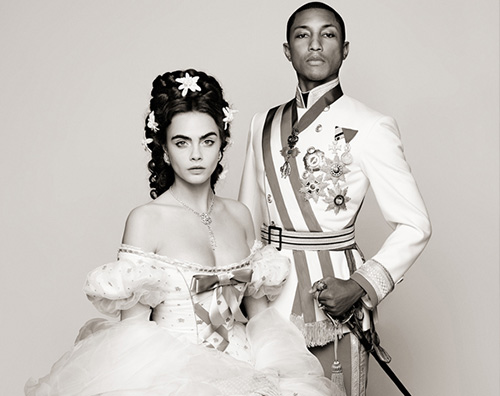 Cara Cara Delevingne e Pharrell Williams sono Sissi e Franz per Chanel