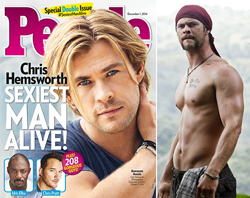 Chris Chris Hemsworth è luomo più sexy del mondo