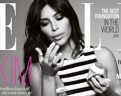 Kim Kardashian1 Kim Kardashian, un esempio di autostima per Elle Uk