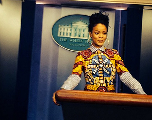 Rihanna2 Rihanna: un giorno alla Casa Bianca
