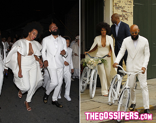 Solange Tutti in bianco per il matrimonio di Solange Knowles