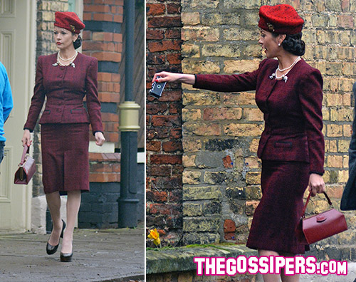 cathereine zeta jones  Catherine Zeta Jones sul set di Dads Army