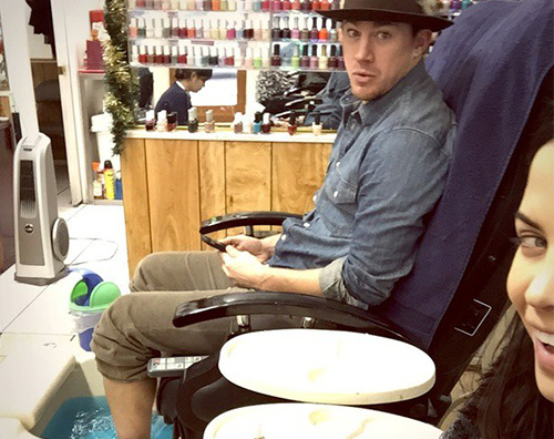 Channing Pedicure con Jenna per Channing Tatum