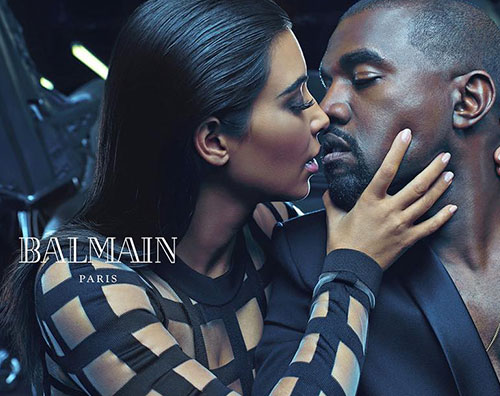 balmain2 Kim e Kanye modelli per Balmain