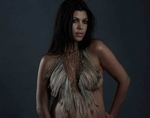 kourtney kardashian Kourtney Kardashian nuda col pancione per DuJour