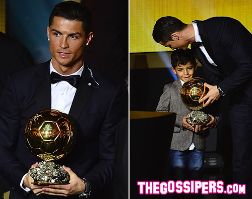 Cristiano Ronaldo Cristiano Ronaldo riceve il terzo Pallone DOro