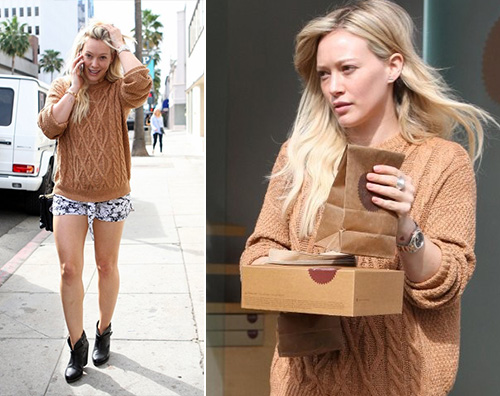 HilaryDuff Hilary Duff in shorts a Los Angeles