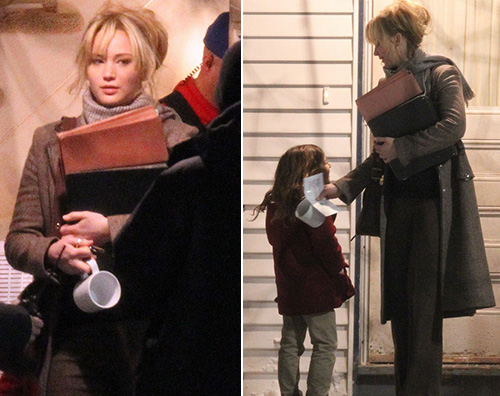 Jennifer Lawrence2 Jennifer Lawrence sul set di Joy