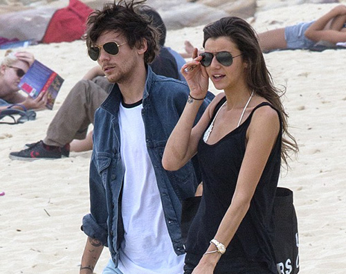 Louis Relax sulla spiaggia per Louis Tomlinson e Eleanor Calder