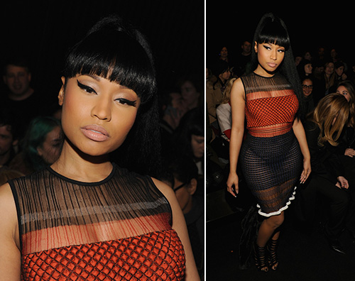 Nicky Minaj Nicki Minaj mostra le sue grazie alla NYFW