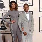 Pharrell Williams e Helen Lasichanh 150x150 Grammy Awards 2015: il red carpet