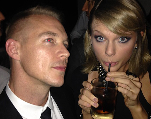 Taylor Swift1 Taylor Swift e Dj Diplo, un selfie dopo i Grammy  