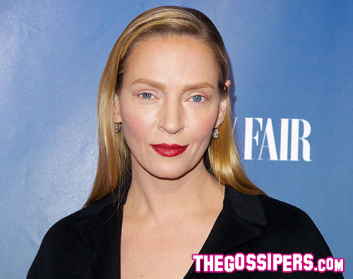 Uma Uma Thurman irriconoscibile alla premiere di The Slap