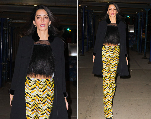 Amal Alamuddin Amal Alamuddin stilosa a New York