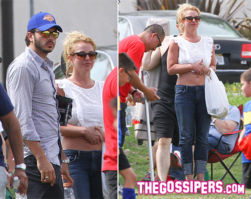 Britney Spears Charlie Ebersol Britney Spears a Los Angeles con i figli e Charlie