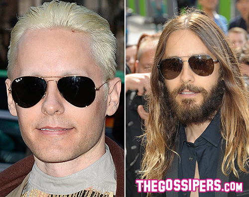 Jared Leto1 Anche Jared Leto a Parigi con i capelli biondo platino