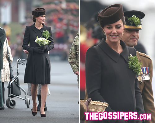 Kate Middleton1 Kate Middleton: cappotto marrone per San Patrizio