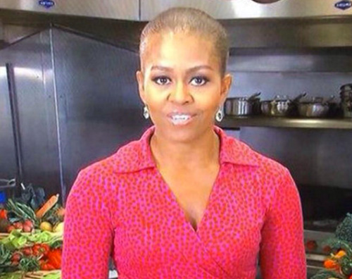 Michelle Obama rasata Michelle Obama cambia look: rasata in TV