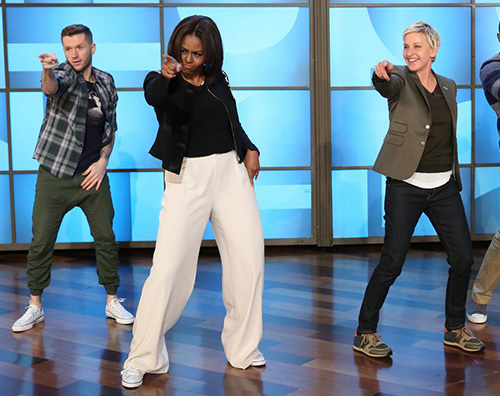 Michelle Obama Michelle Obama scatenata da Ellene DeGeneres
