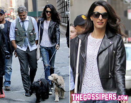 Amal e George 2 I coniugi Clooney sul set di Money Monster