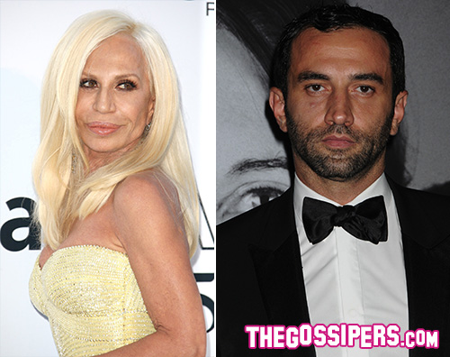 Donatella Versace Riccardo Tisci Donatella Versace testimonial Givenchy