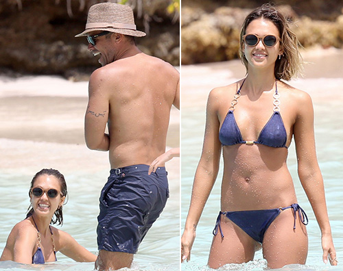 Jessica Alba Cash Warren Jessica Alba e Cash Warren vacanza ai Caraibi