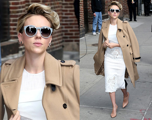 Scarlett3 Scarlett Johansson glam da Letterman